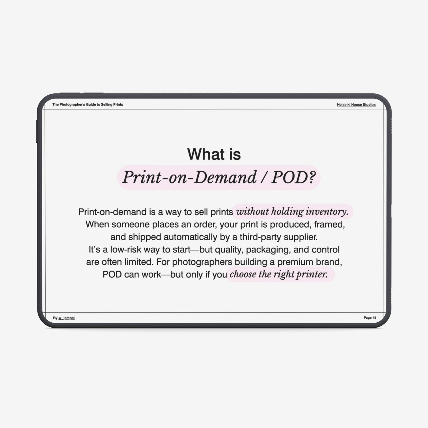 The Photographers Guide To Selling Prints