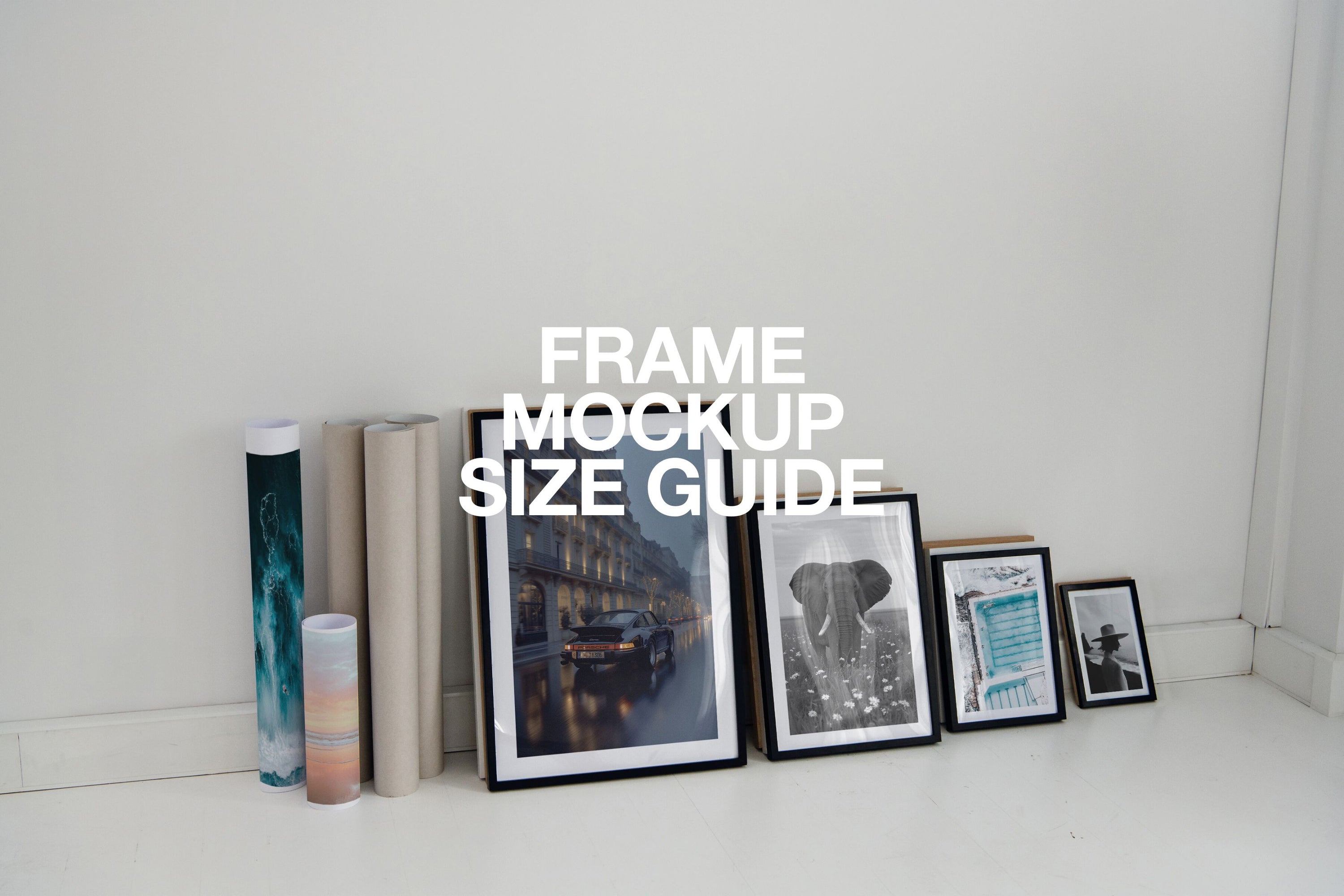 HH046 | The Studio | DIN A Size Guide Frame Mockup Set
