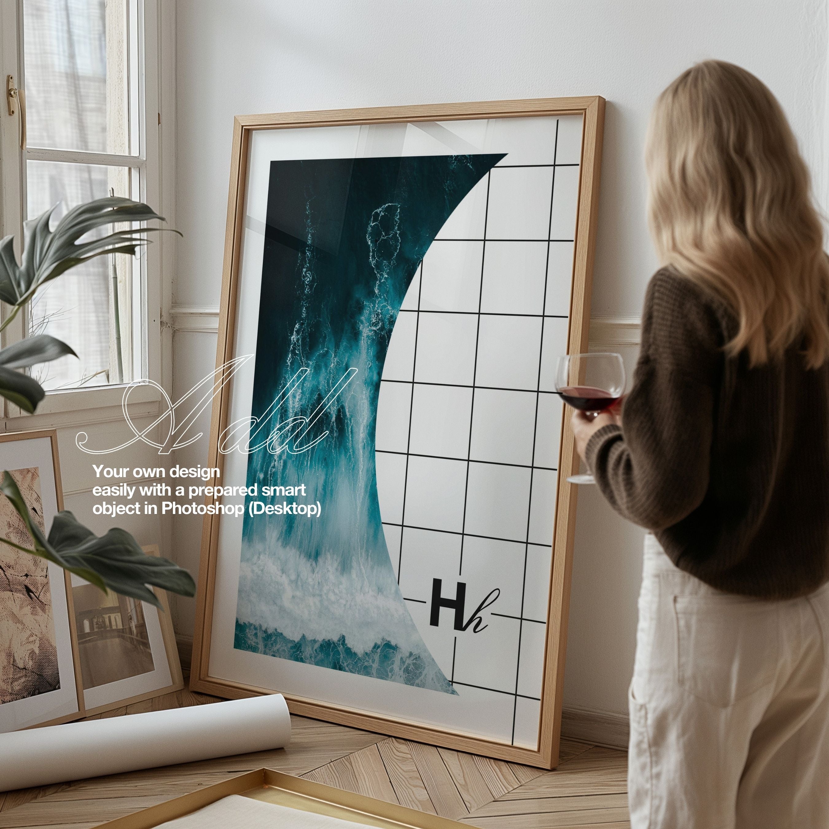 High-end Frame Mockup | HH078 | Copenhagen Apt – Helsinki House