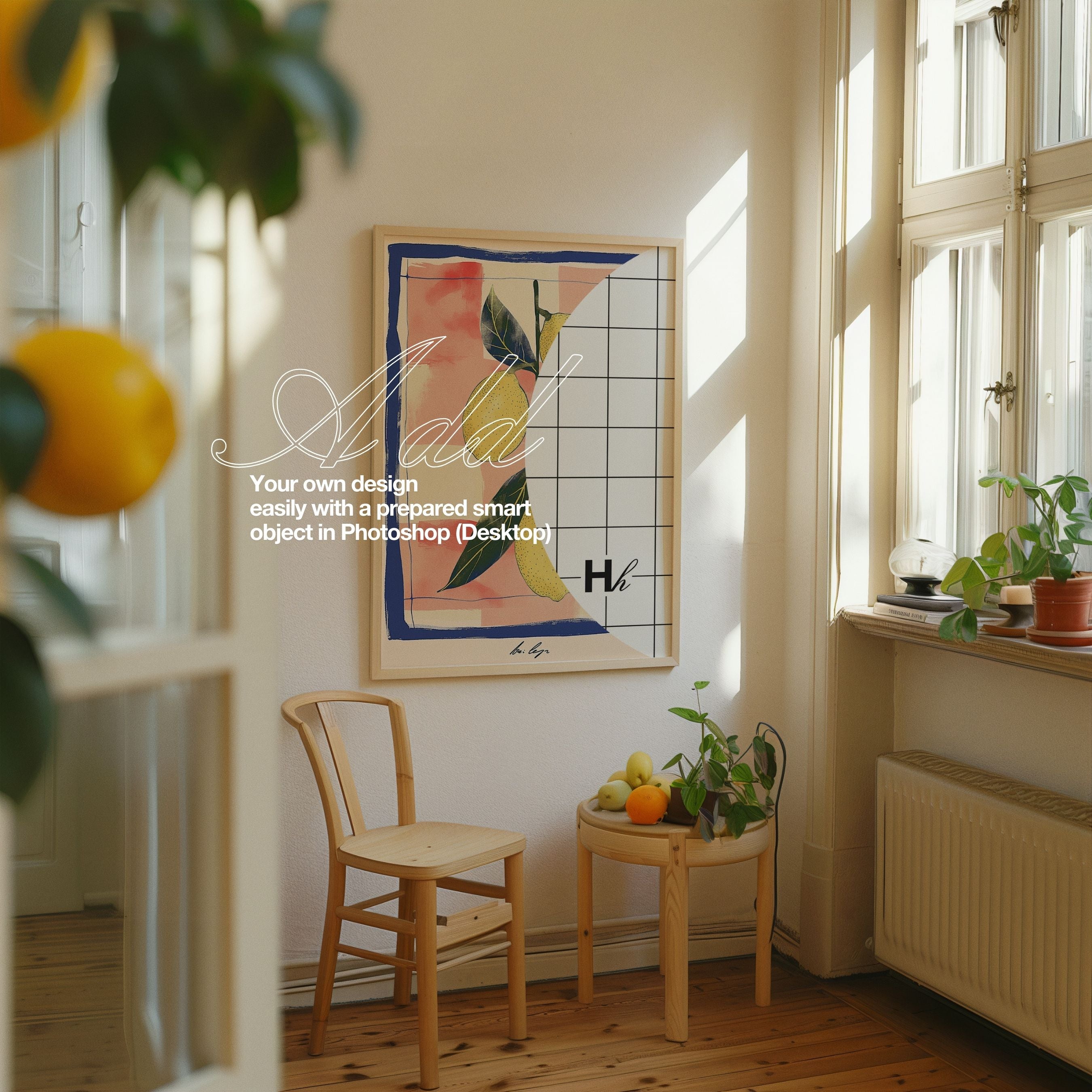 HH084 | Copenhagen Apt | DIN A2 Frame Mockup