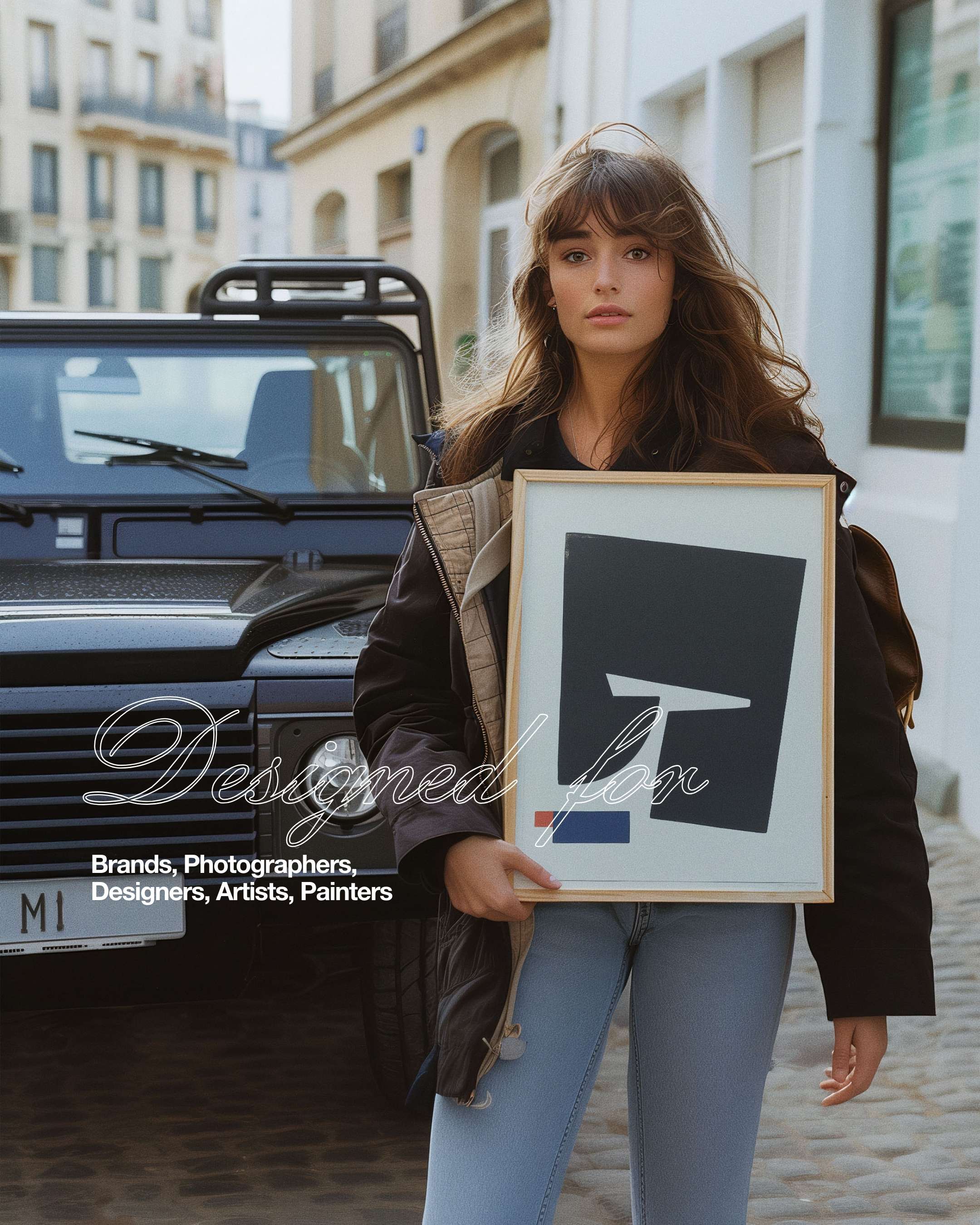 HH040 | Parisian Avenue | DIN A3 Frame Mockup