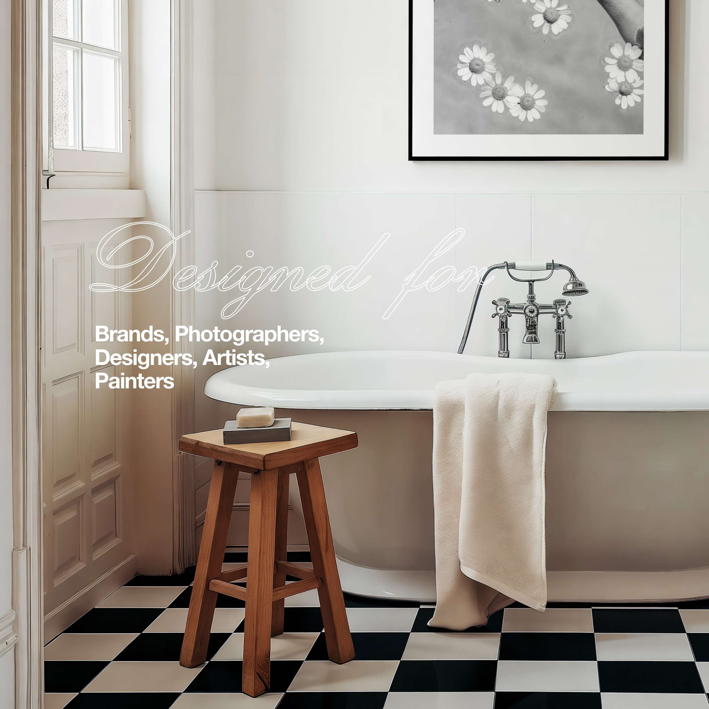 HH006 | Vintage Parisian Apartment | DIN A2 Single Frame Mockup