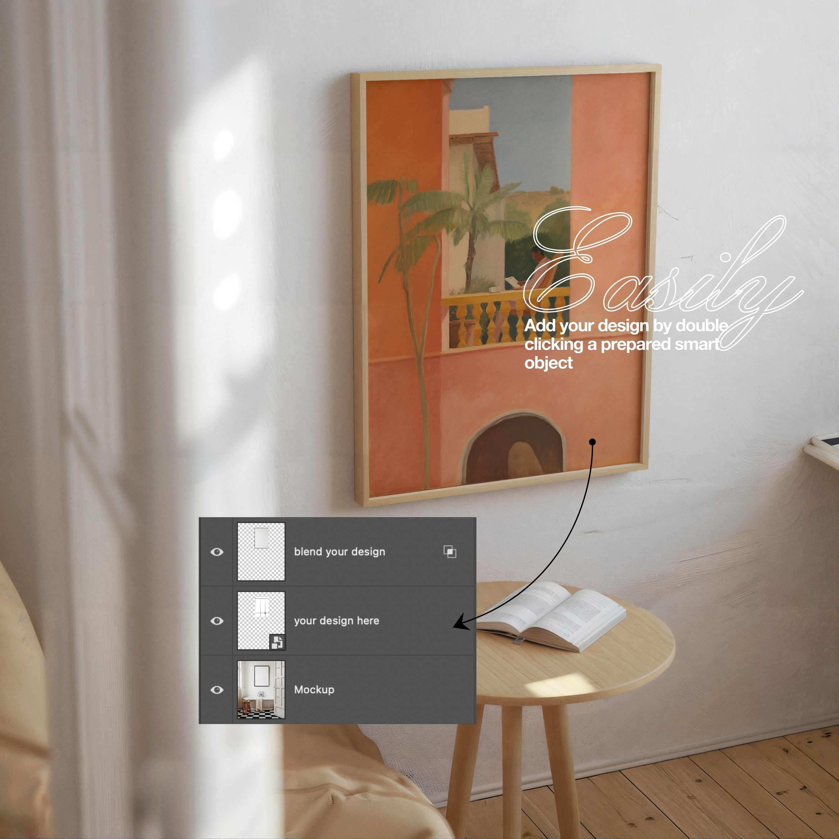 HH087 | Copenhagen Apt | DIN A2 Frame Mockup