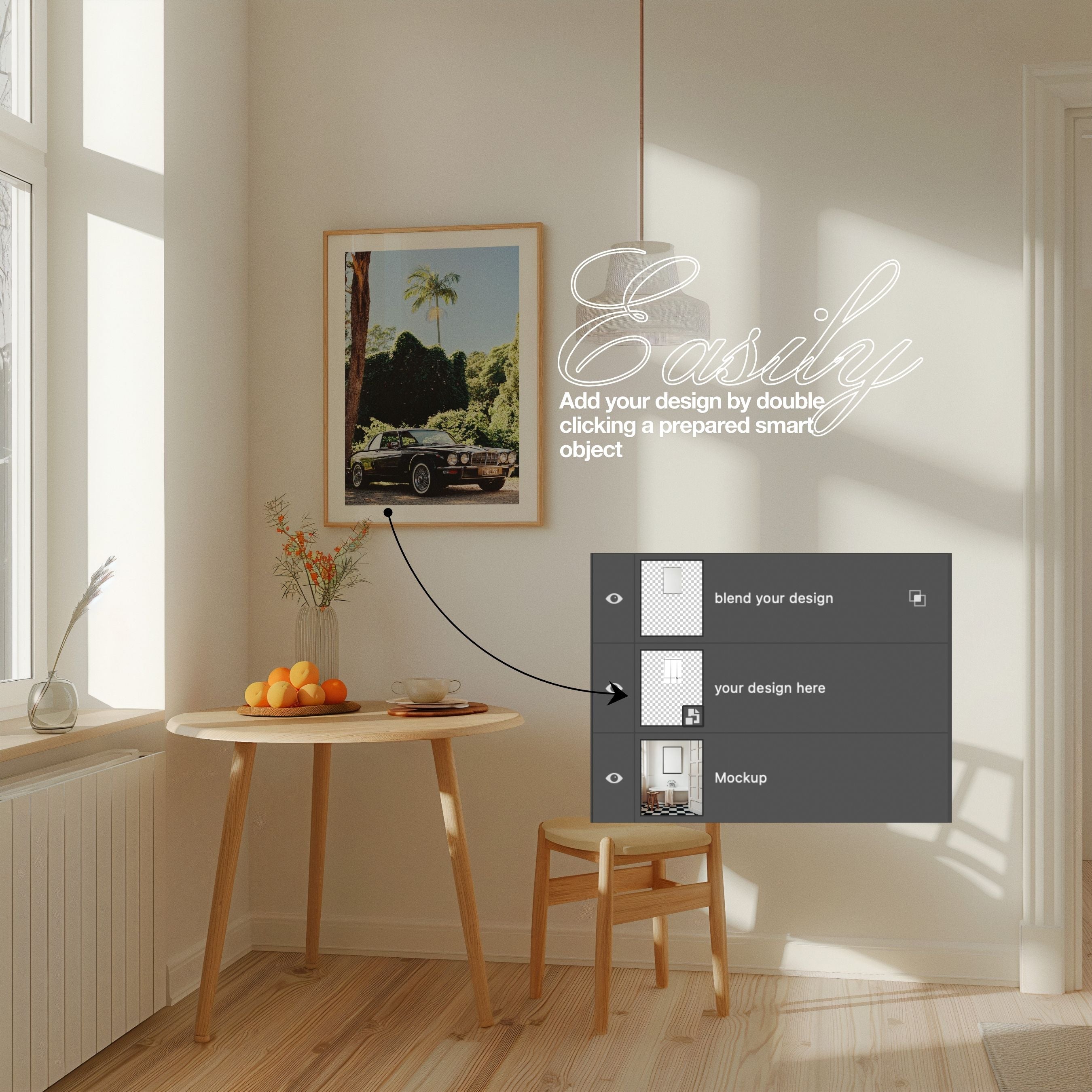 HH088 | Copenhagen Apt | DIN A2 Frame Mockup