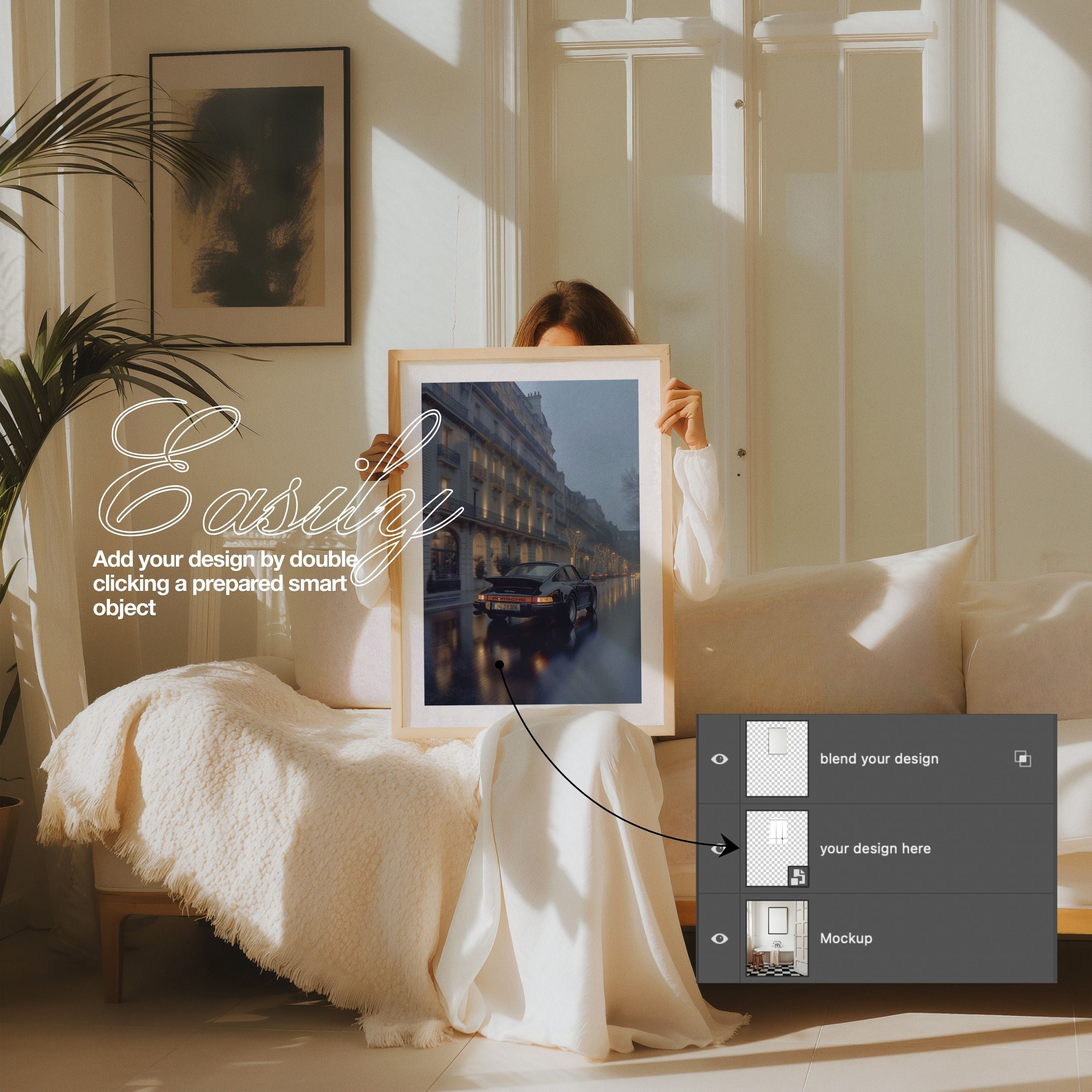 HH086 | Copenhagen Apt | DIN A2 Frame Mockup