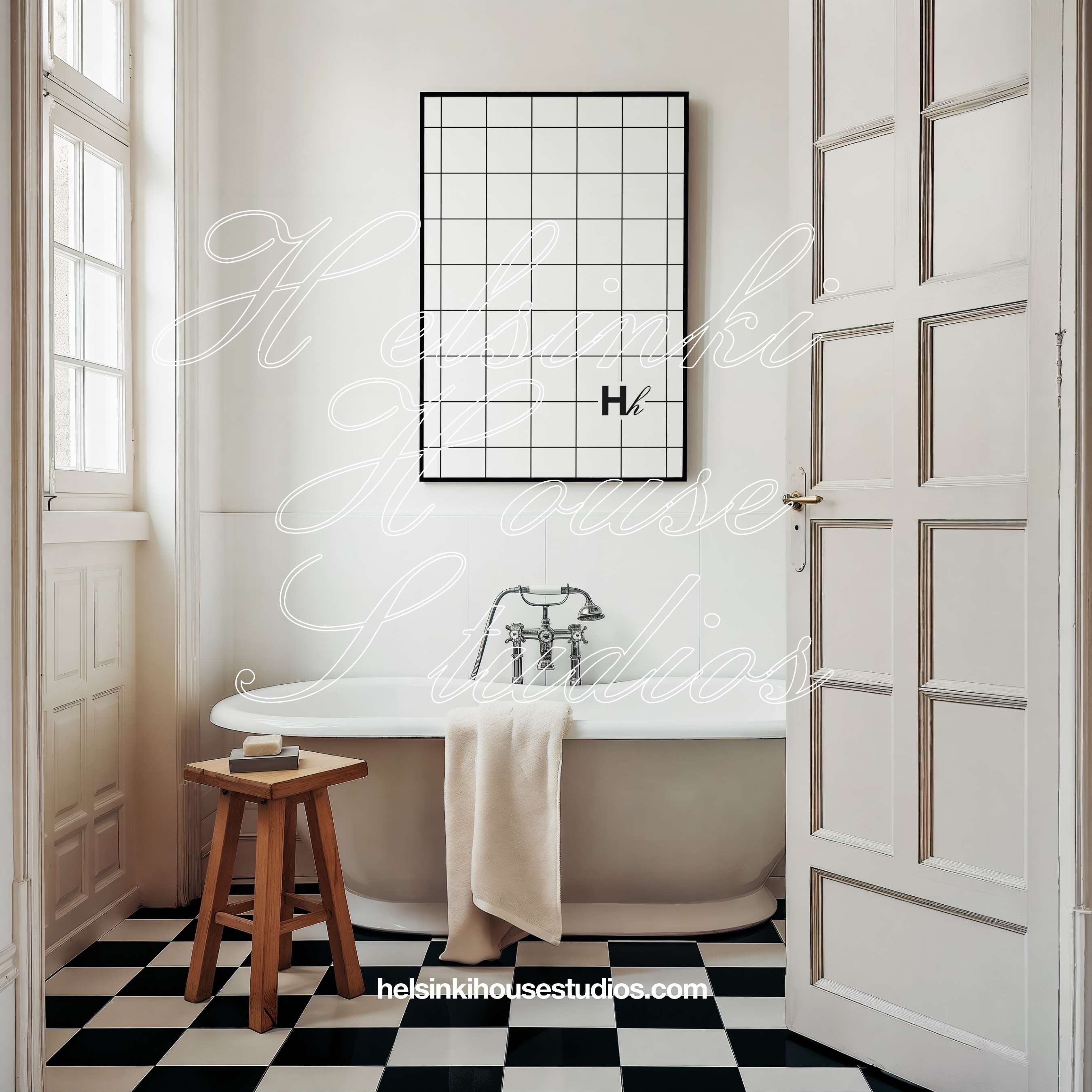 HH006 | Vintage Parisian Apartment | DIN A2 Single Frame Mockup