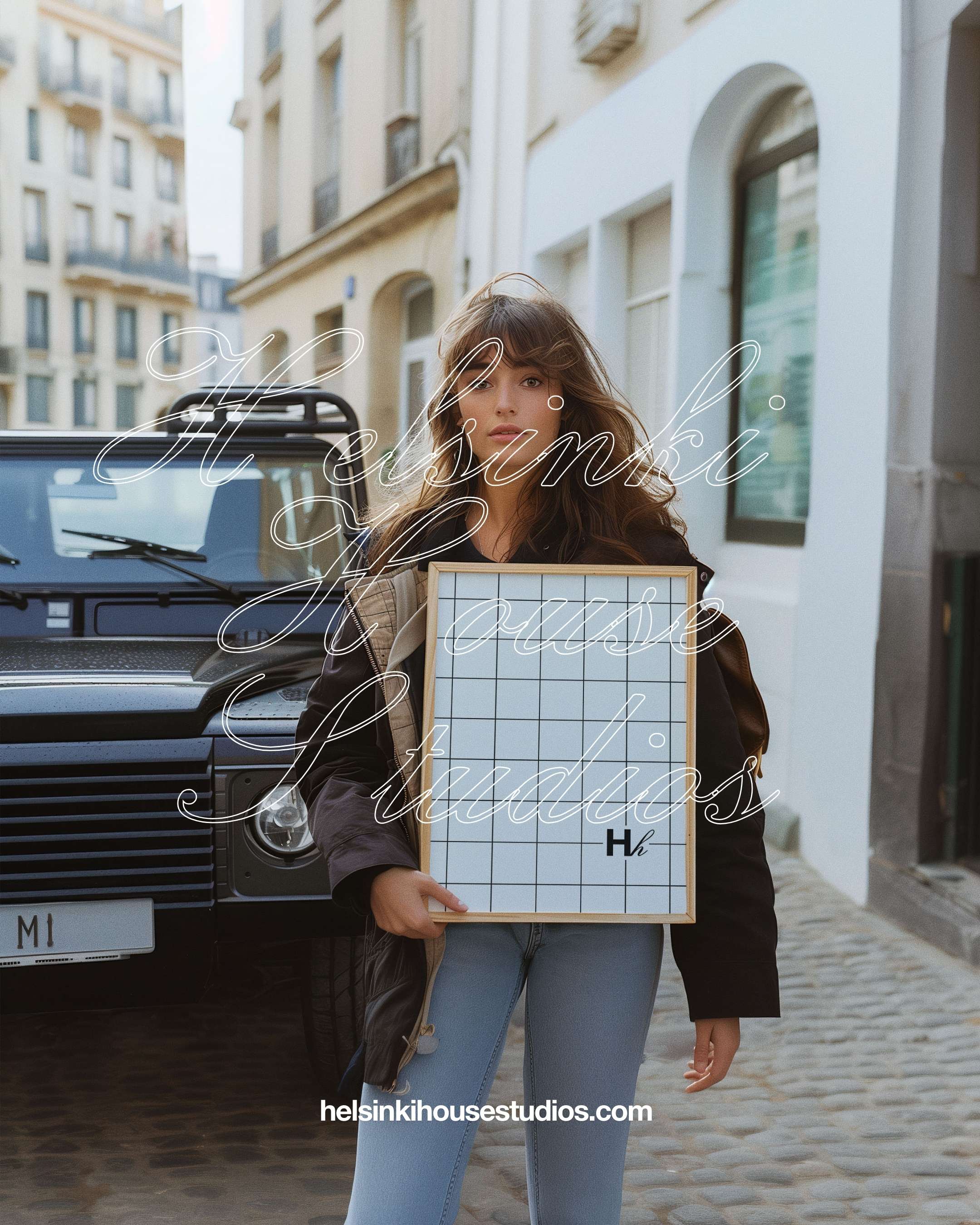 HH040 | Parisian Avenue | DIN A3 Frame Mockup