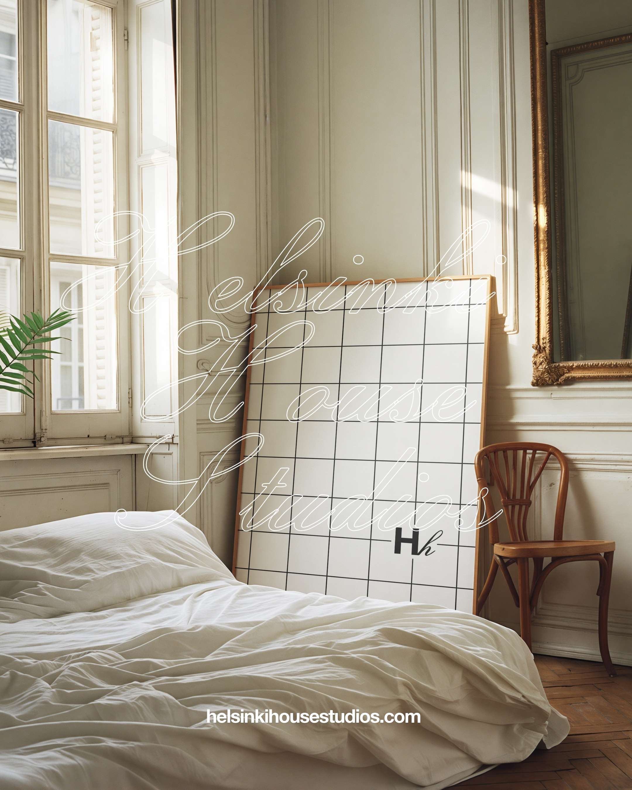 HH005 | Vintage Parisian Apartment | 4:5 Single Frame Mockup